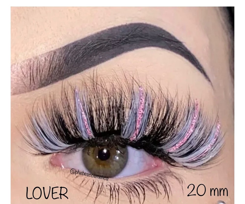 Glitter Mink Lashes, handmade 