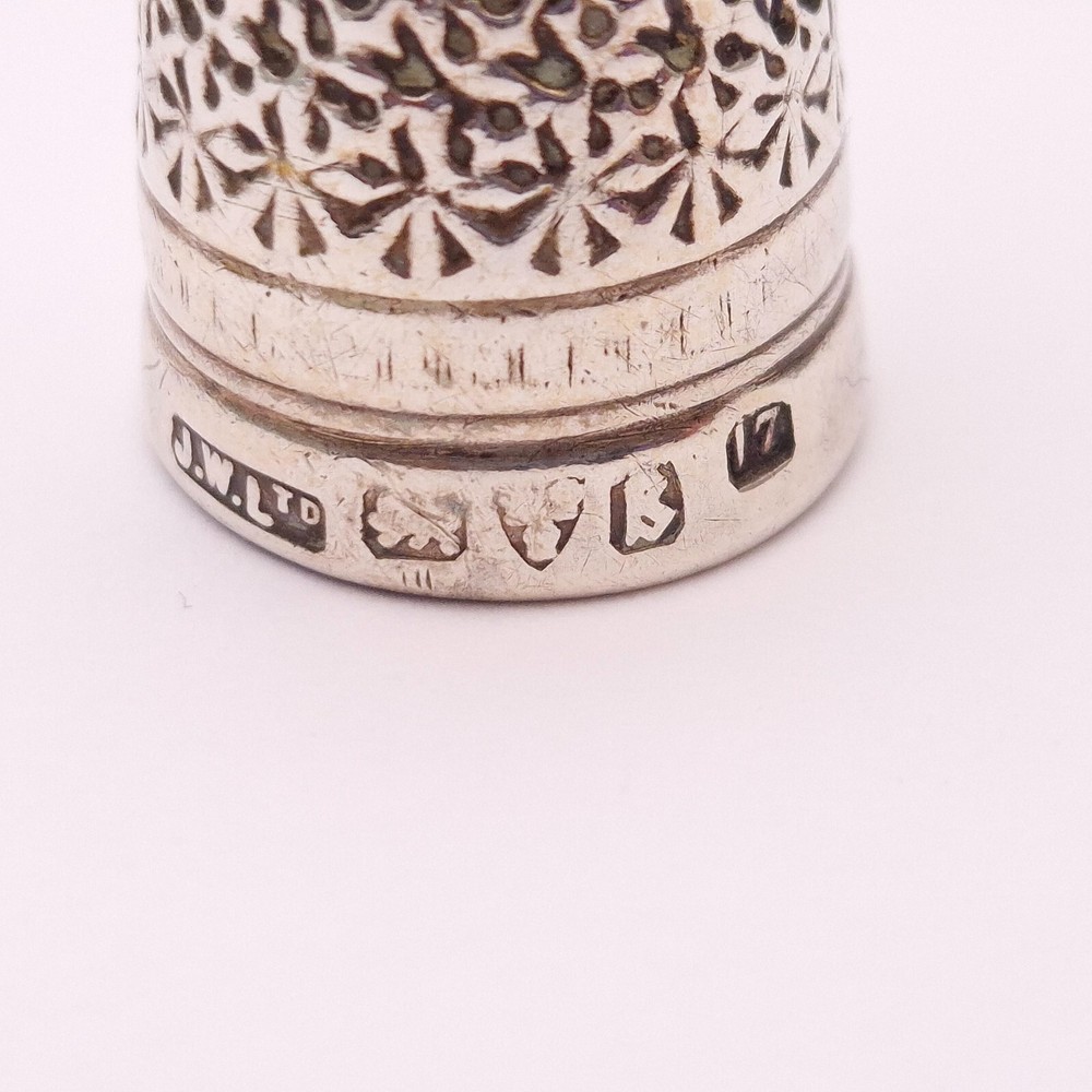 Antique 1920s Sterling Silver Thimble