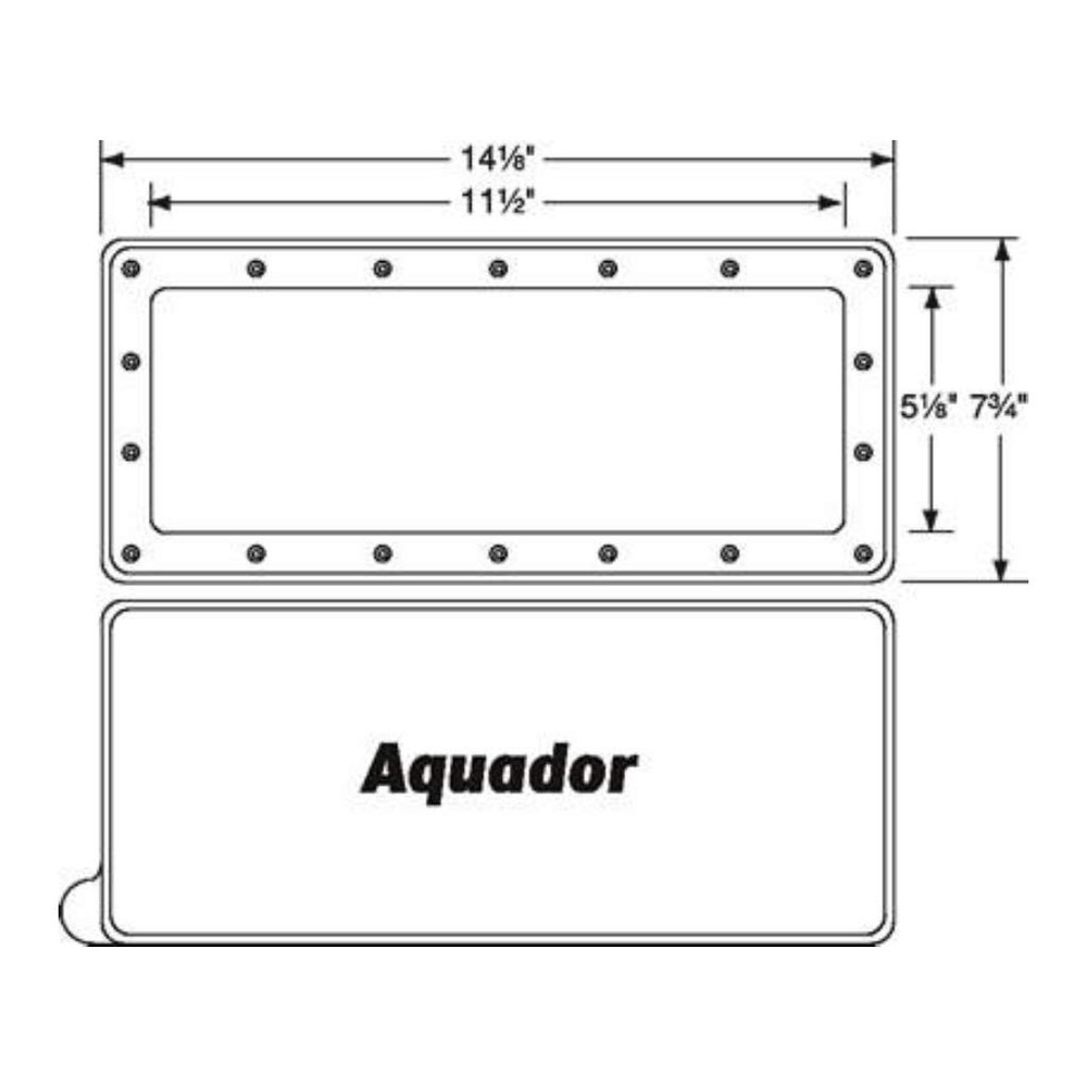 Widemouth Above Ground Pool Skimmer Cover Kit Model 1010
