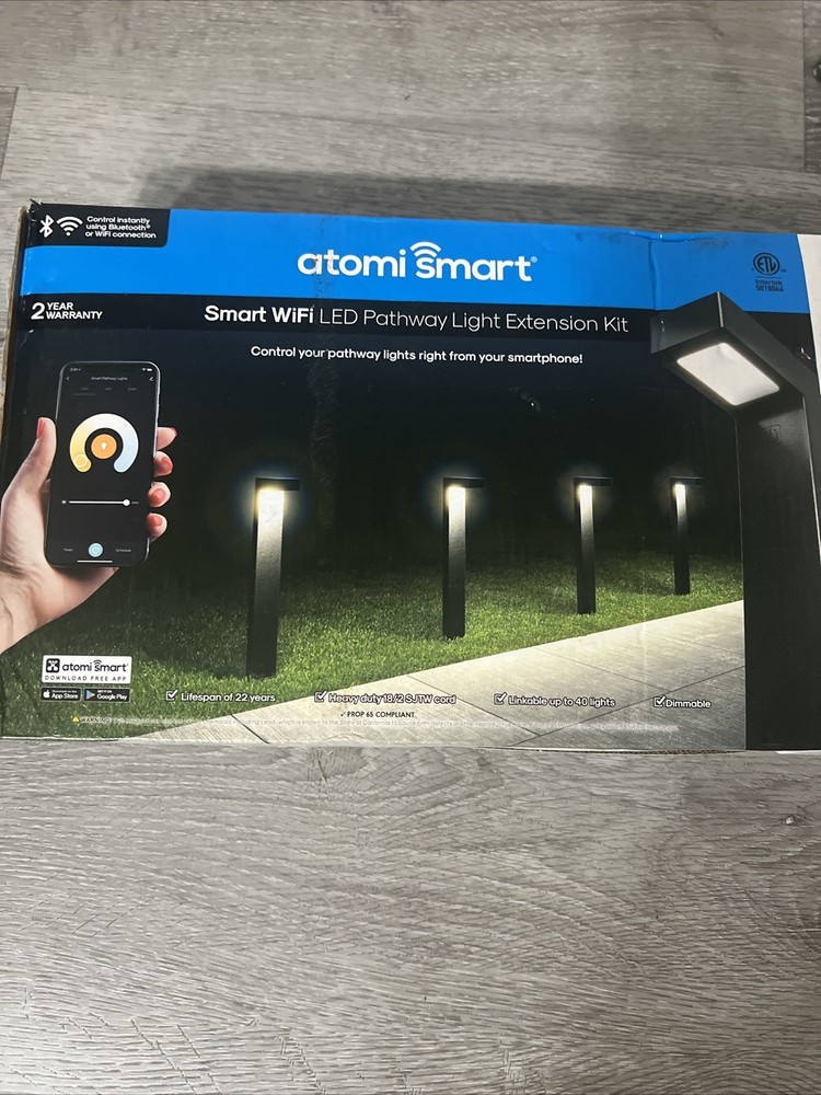 Atomi Smart LED Pathway Light Extension Kit 2 Pack WiFi App Control Dimmable