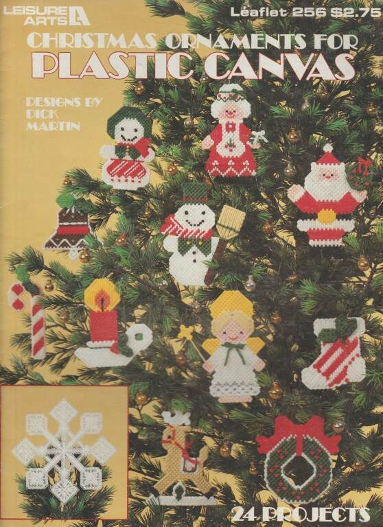 OOP!!! CHRISTMAS ORNAMENTS FOR PLASTIC CANVAS 24 PROJECTS