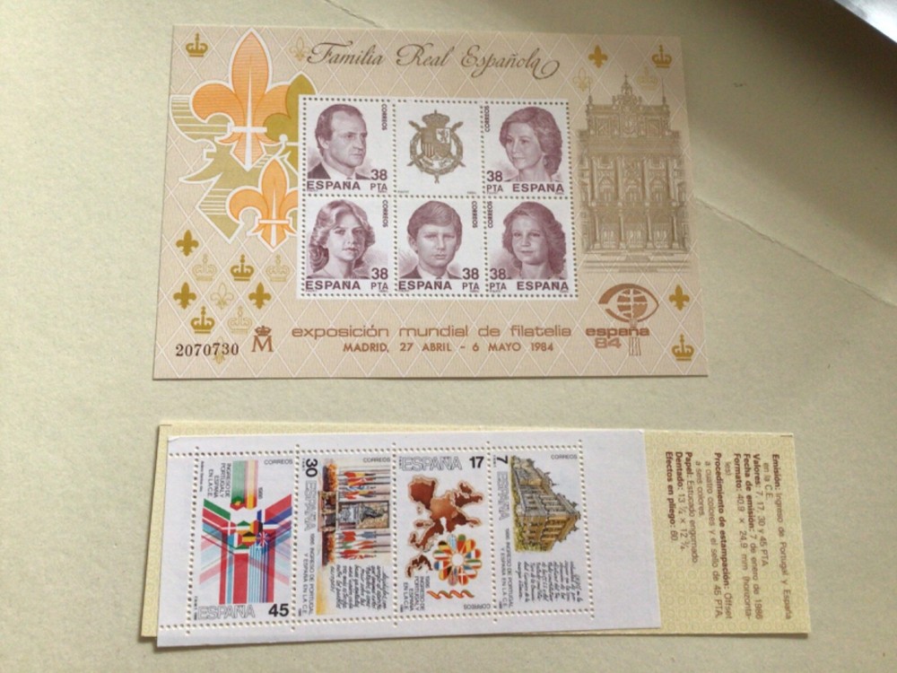 Spain mint never hinged stamps  sheet & Booklet  Ref A8538