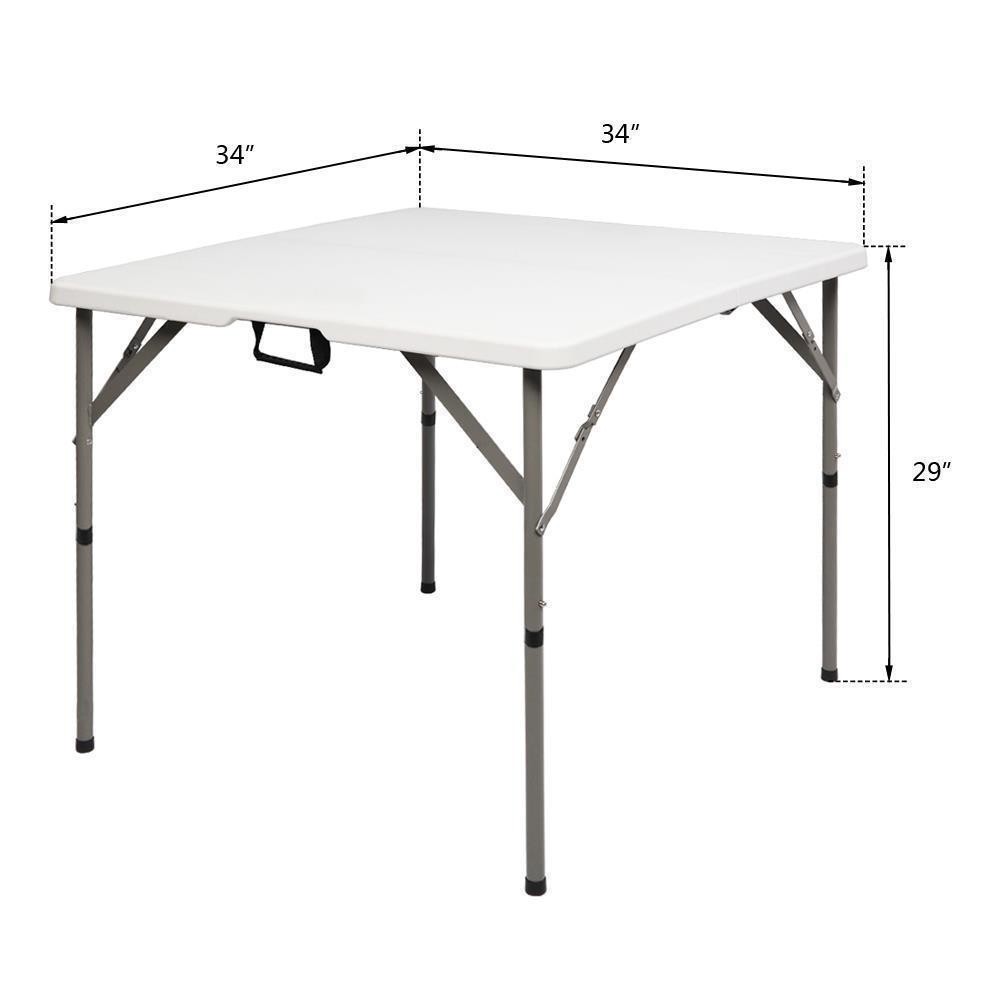 34" Protable Foldable Table Camping Picnic Kitchen Dining Buffets BBQ Tables US