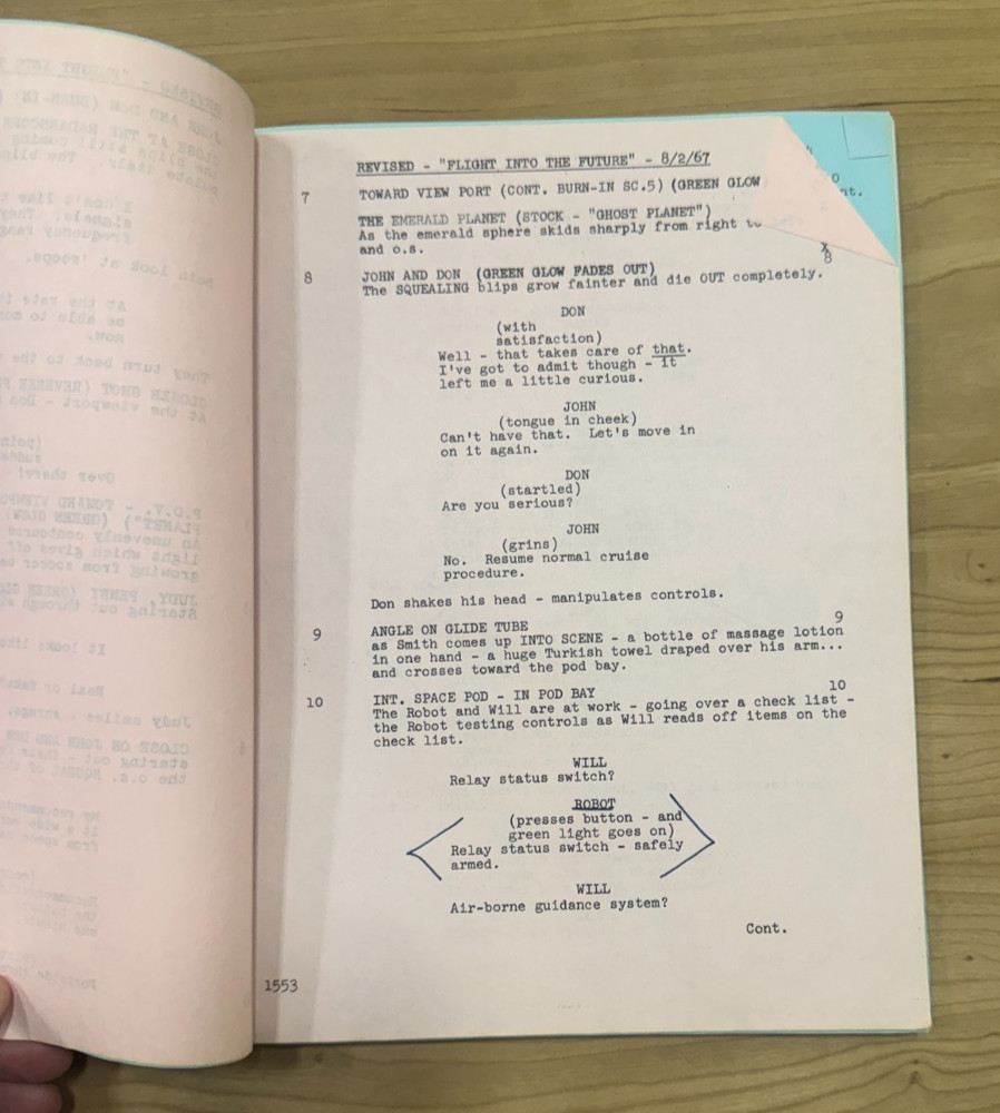 Lost in Space "Flight into the Future" Bob May's Script - Irwin Allen Sci Fi TV