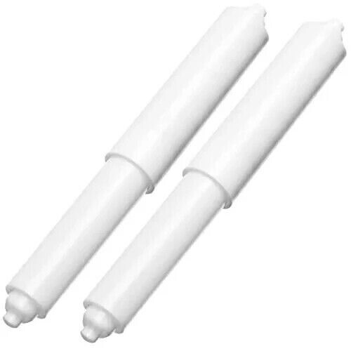 2 pc Toilet Paper Holder SPOOL Replacement Tissue Roll Spindle Spring Insert H92