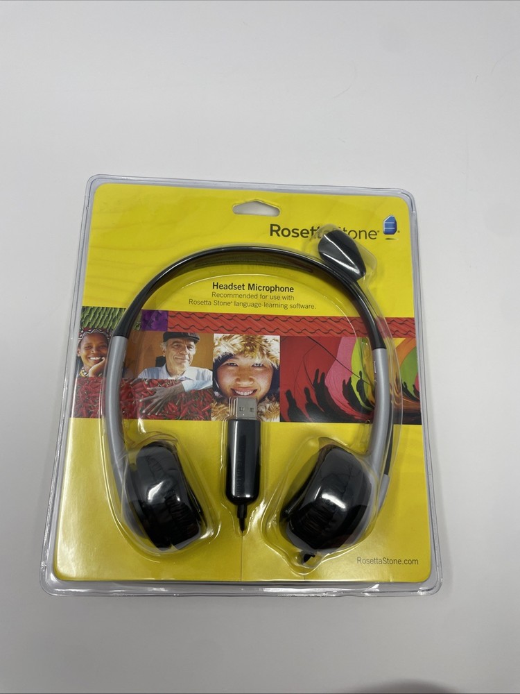 Rosetta Stone Headset Microphone USB For Language Learning Software New Sealed