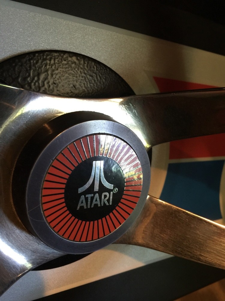 Atari Arcade Steering Wheel Center Decal Sticker - Pole Position - RED