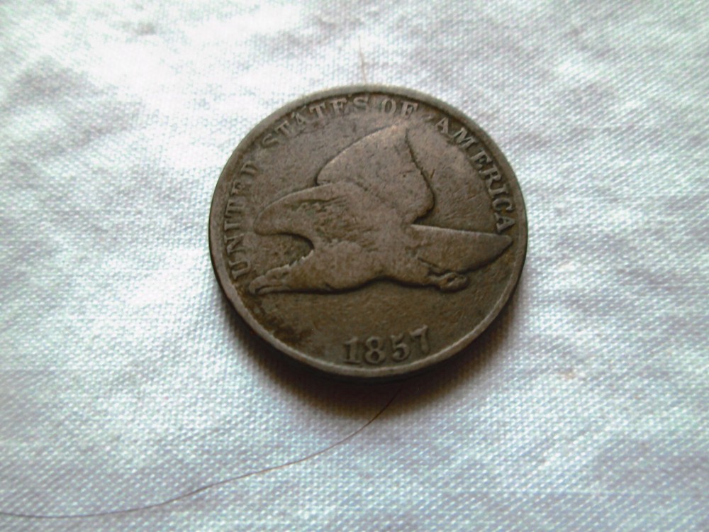 1857 FLYING EAGLE CENT