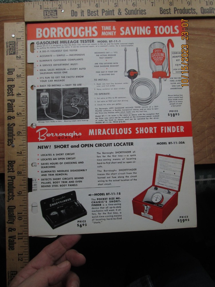 BORROUGHS AUTOMOTIVE SERVICE TOOLS brochure