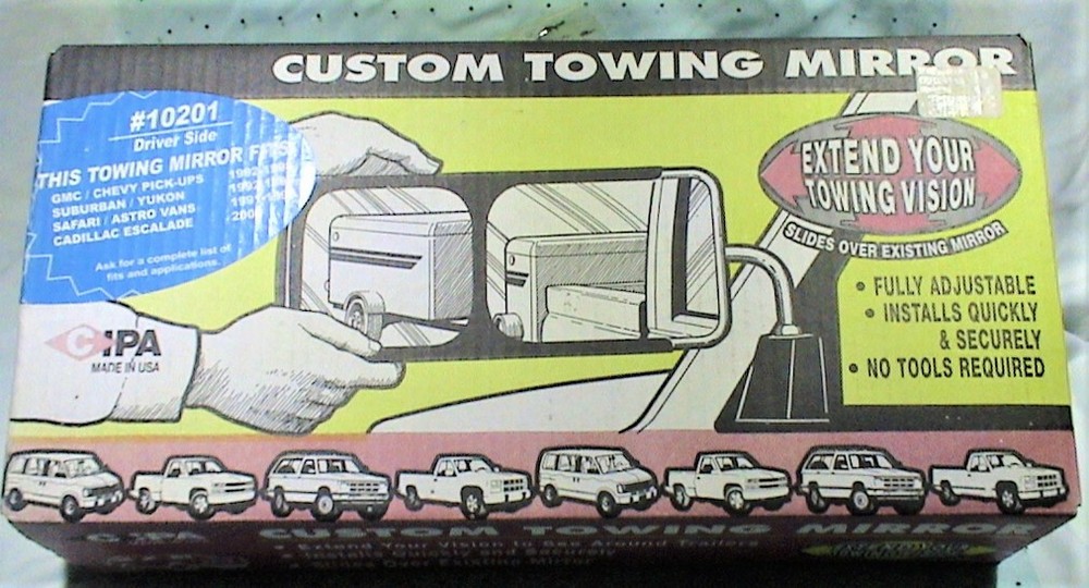 CIPA Custom Towing Driver Side Mirror 4.5" X 5.125"
