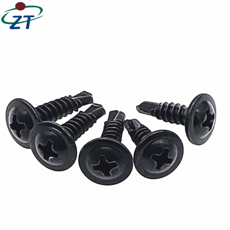 US 50-1000 pcs Black Phosphate ZT Wafer Head Self Tapping/Drilling Screws 3/4''
