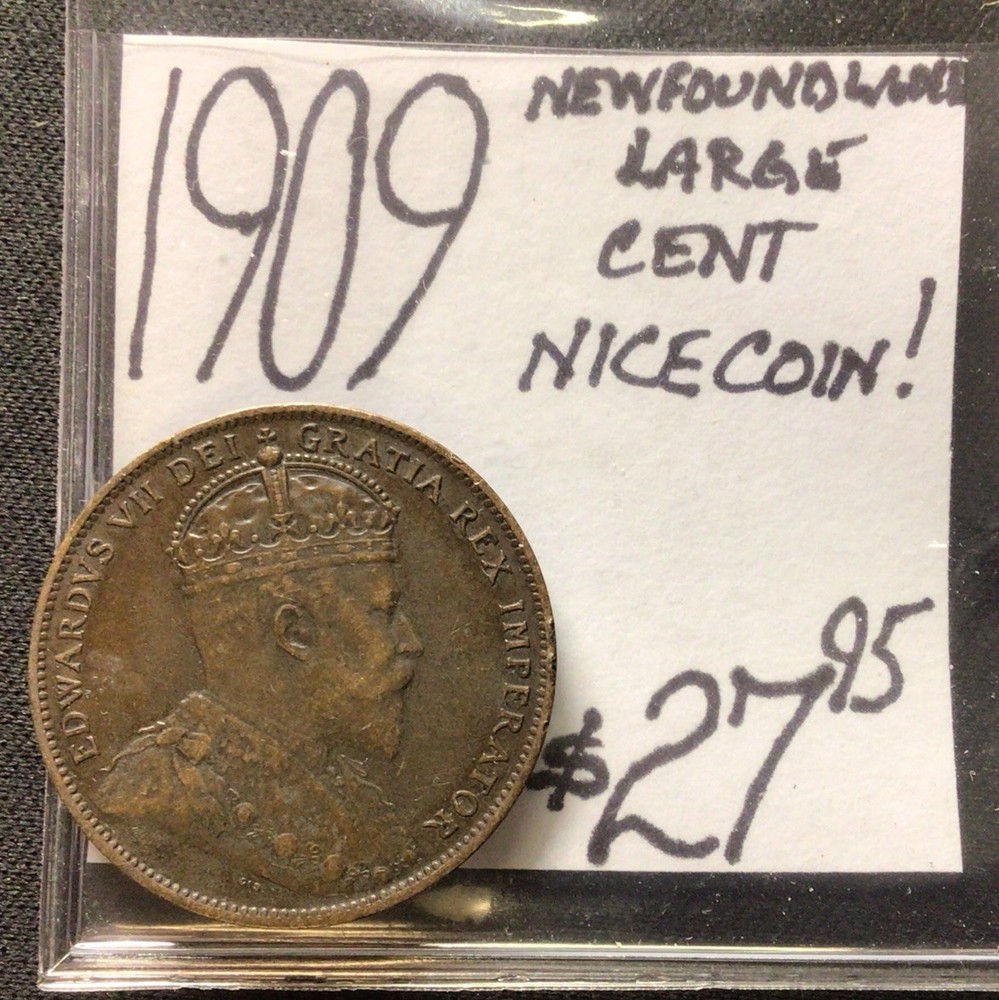 1909 Newfoundland Large Cent! Nice Coin! ENN Coins