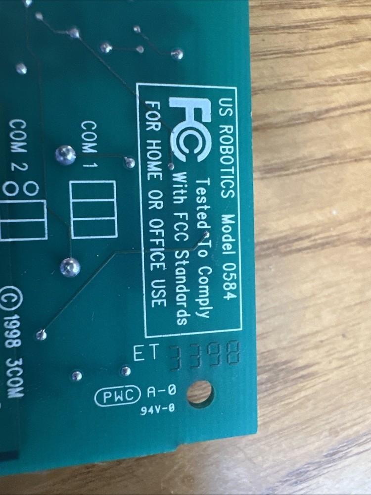 US ROBOTICS 3COM ISA INTERNAL MODEM Model 0584