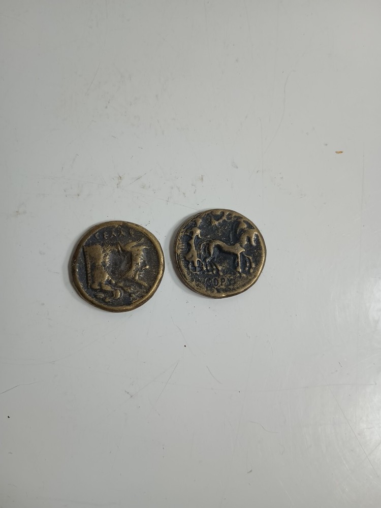 2 ancient Roman coin copies