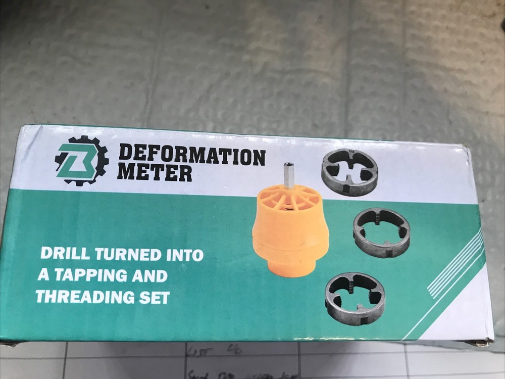 Easily Accessible Electric Drill Attachment Complete Pipe Threader Kit