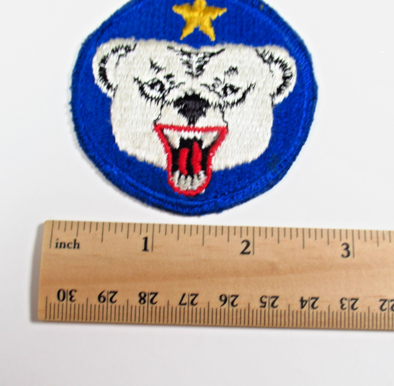 Vintage US Army Alaska Defense Command Patch Polar Bear Sew On