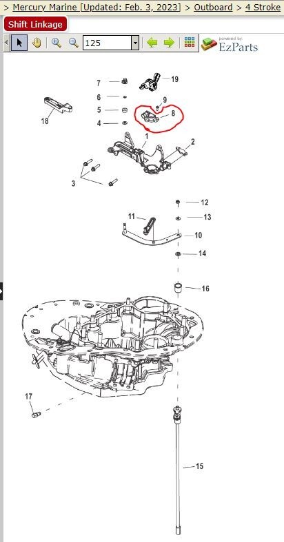 New/ OEM Mercury Shift Position Sensor - Part # 8M0181784