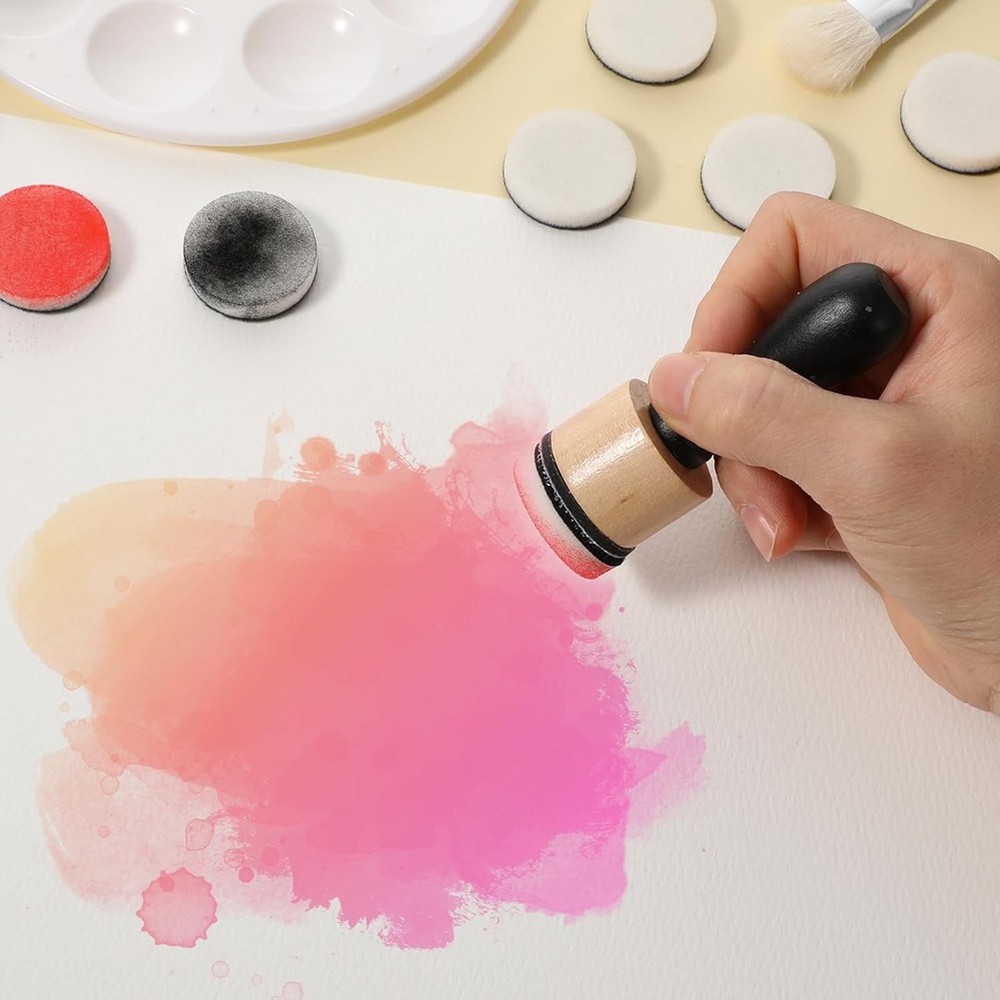 62Pack Ink Blending Tool - 2Pcs Applicator Tools and 60Pcs Replacement9076