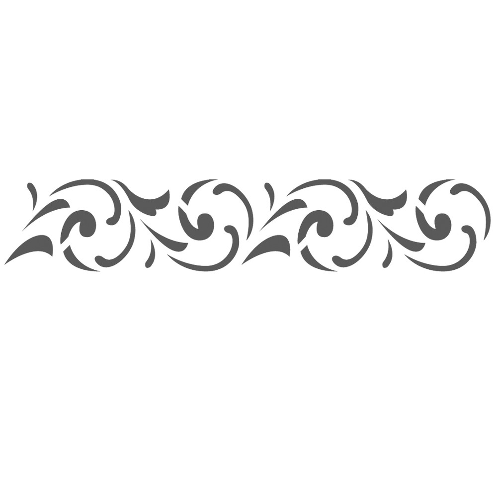 Wall Border stencils Pattern 034 Reusable Template for DIY wall decor