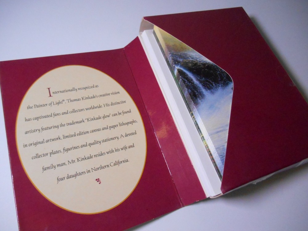 Vintage Thomas Kinkade 9 GAZEBOZ Notecards, Scripture Inside - 2 Designs