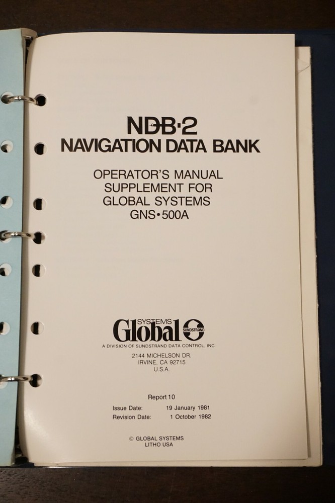 Foster DB682 Database Pilot's Guide Part No. 002A0650