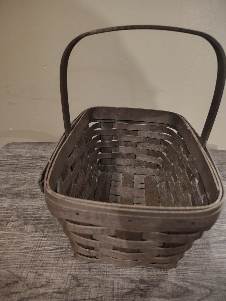 Longaberger 1994 Rectangle Basket With Fixed Handle