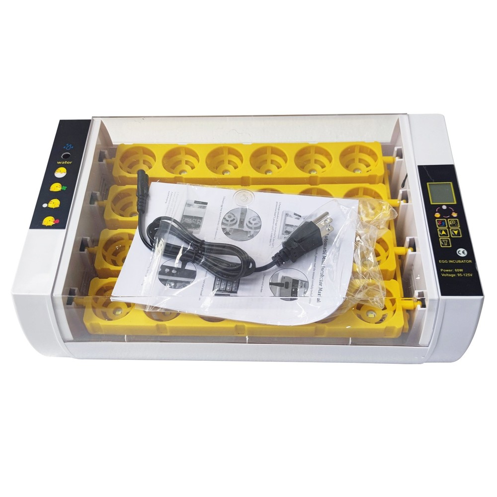 110V 24 Eggs Automatic Egg Incubator with Automatic Egg Turning