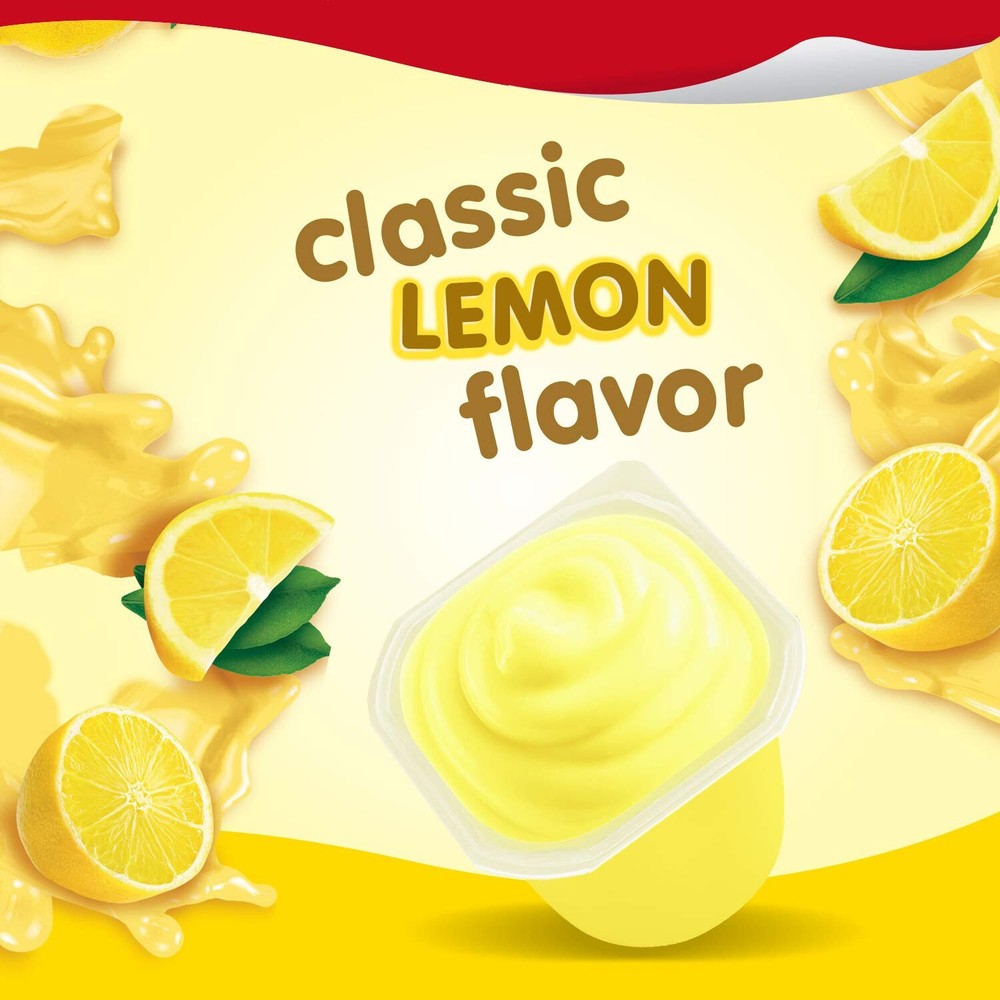 :.Snack Pack Lemon 🍋 Pudding Cups, 4 Count (12 Pack).: