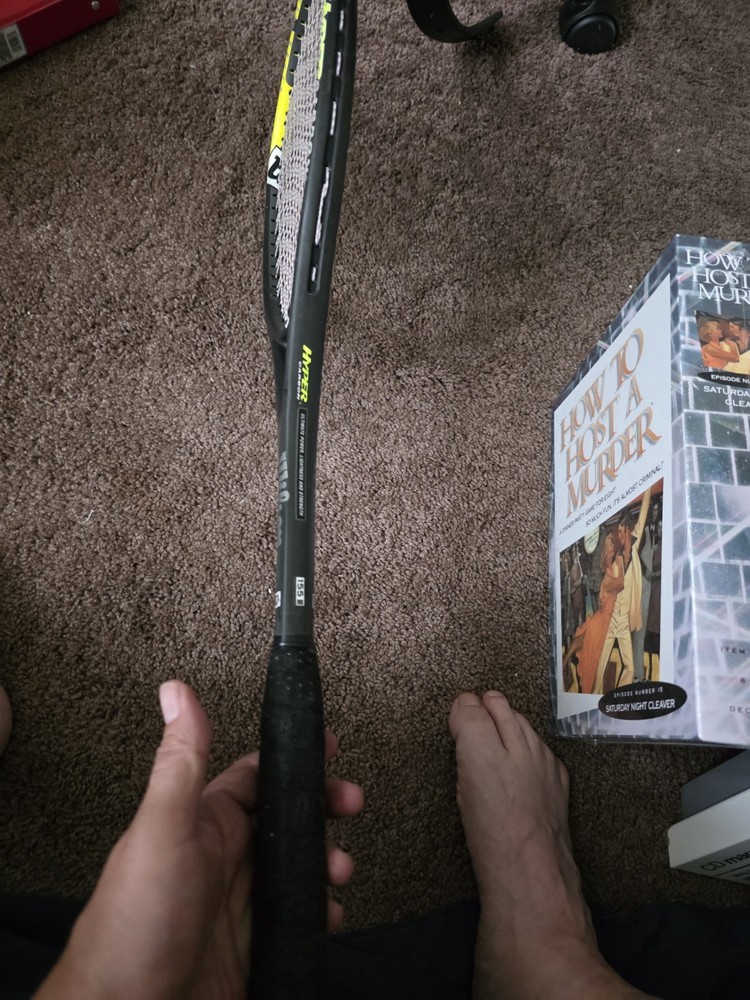 wilson hyper carbon 155 grams squash racquet