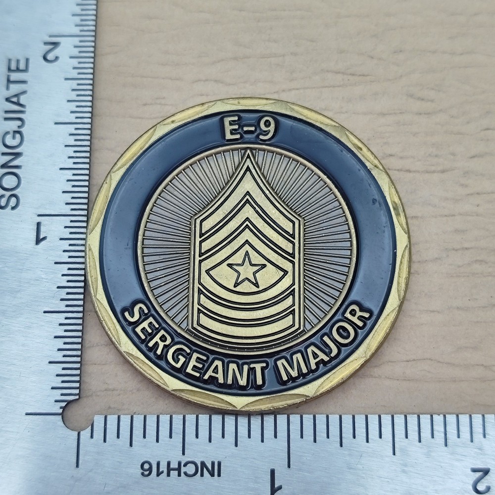 Us Army E-9 Sergeant Major Challenge Coin
