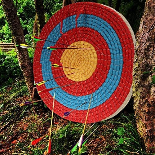 Archery Targets Traditional Solid Straw Round Archery Target Shooting Bow Col...