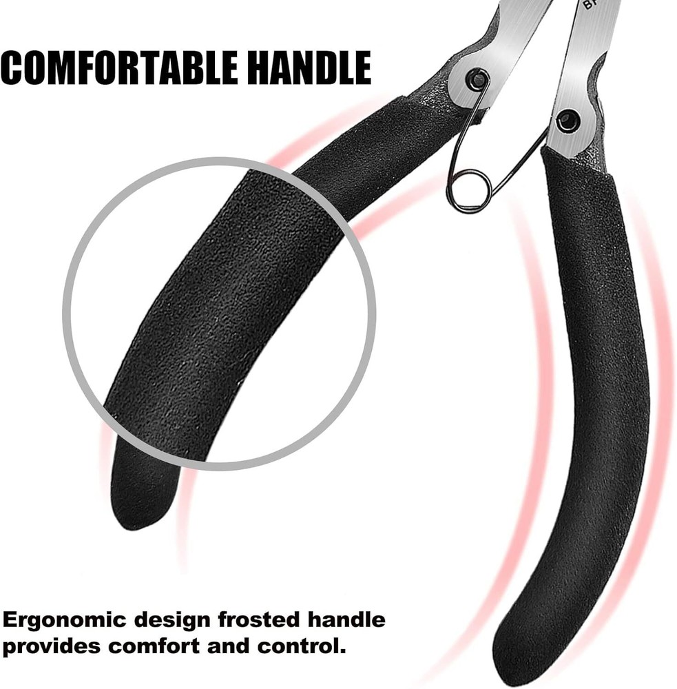 Small Wire Flush Cutters 5-in, Sharp and Precision Side Cutting Pliers with Spri