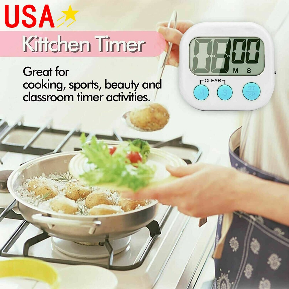 Extra large display kitchen timer magnetic electronic cooking baking timer