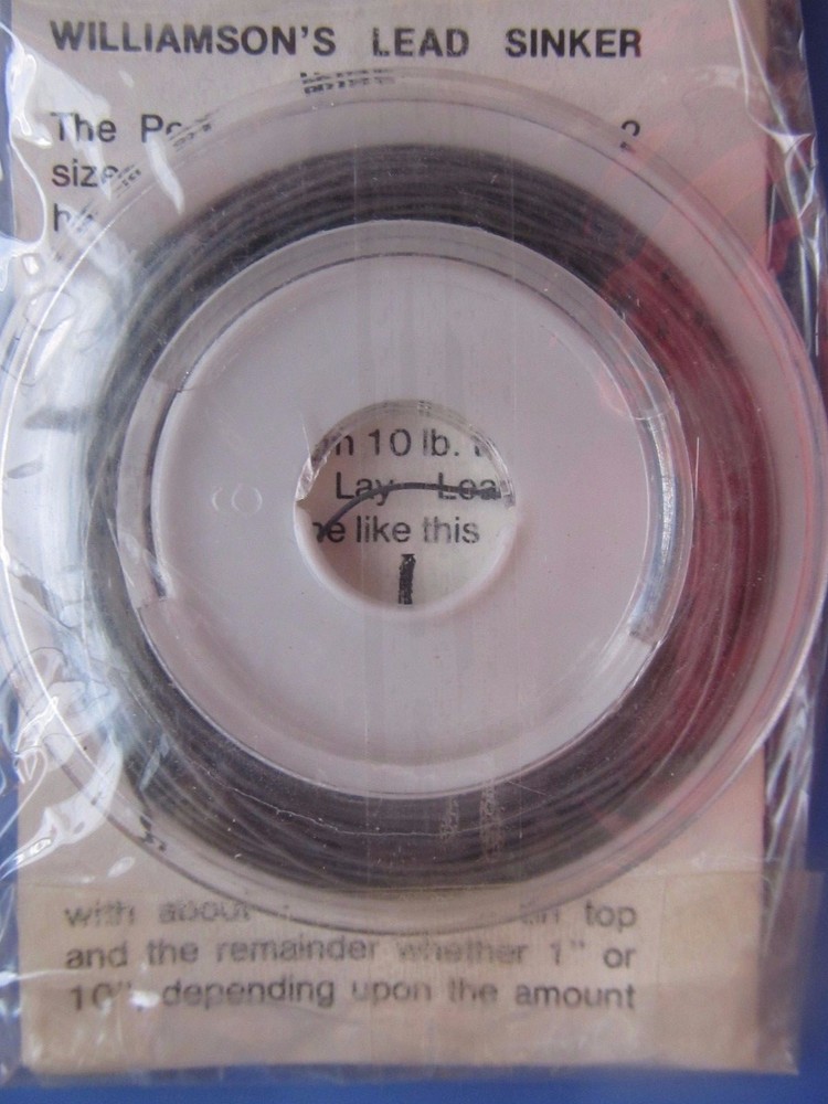 2 spools Williamson's Lead Sinker Wire #42 Small Spool