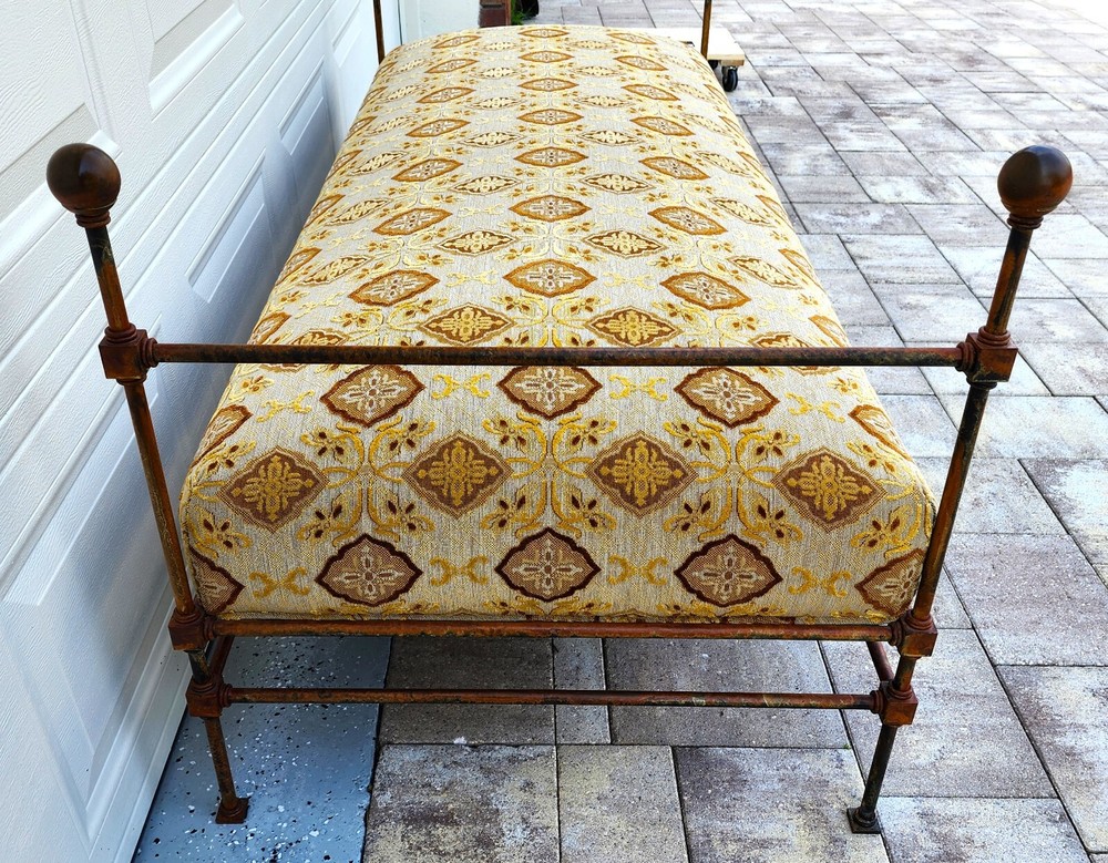Antique Iron Daybed Bench