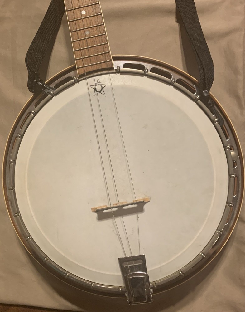 Vintage Unbranded 4 String Banjo