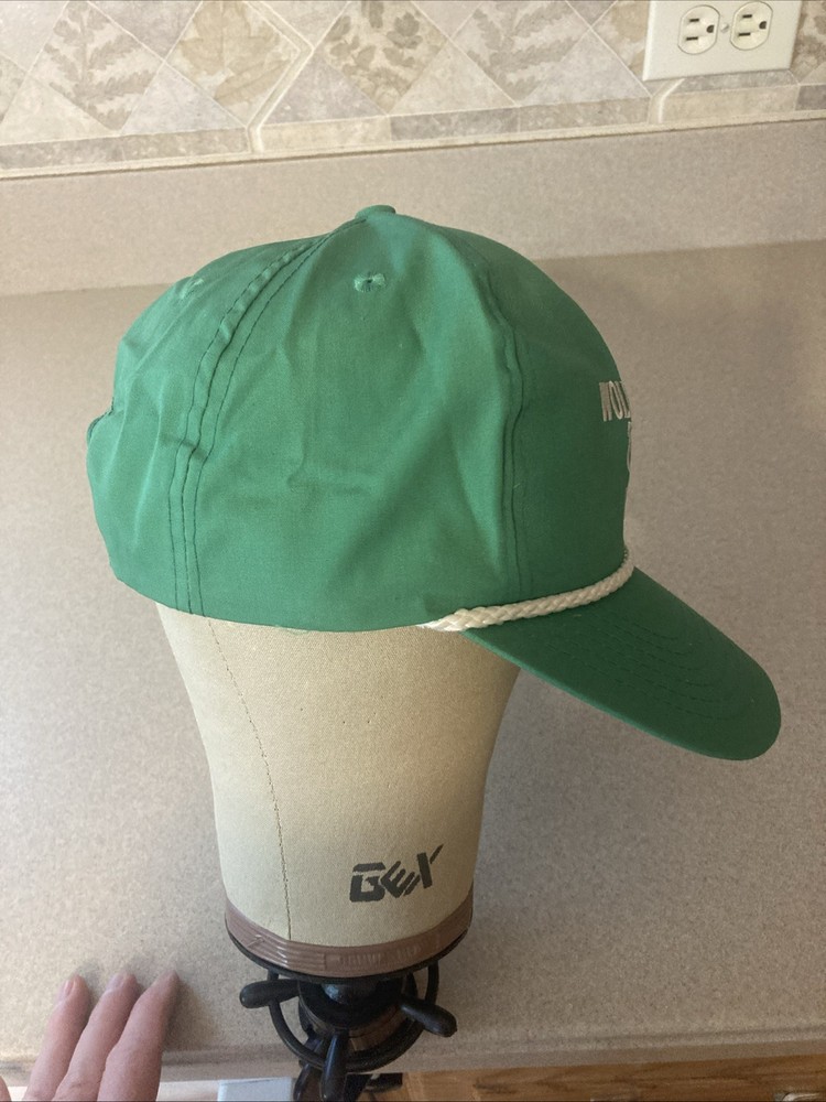 Vintage Wolfschmidt Vodka Green Snapback Hat Embroidered