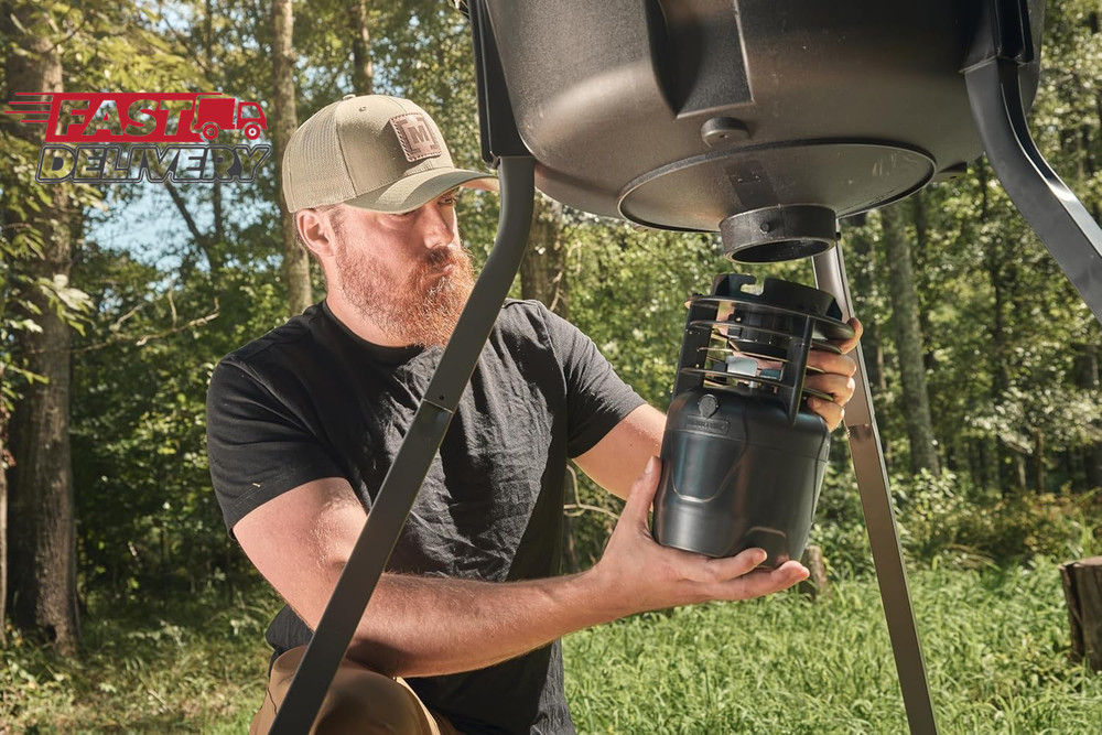 Moultrie Pro Hunter II Feeder Kit - Programmable Digital Timer - Quick-Lock Adap