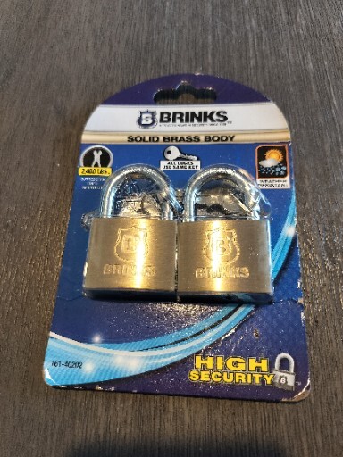 Brinks High Security Solid Brass Body 161-40202, 2 Pack locks