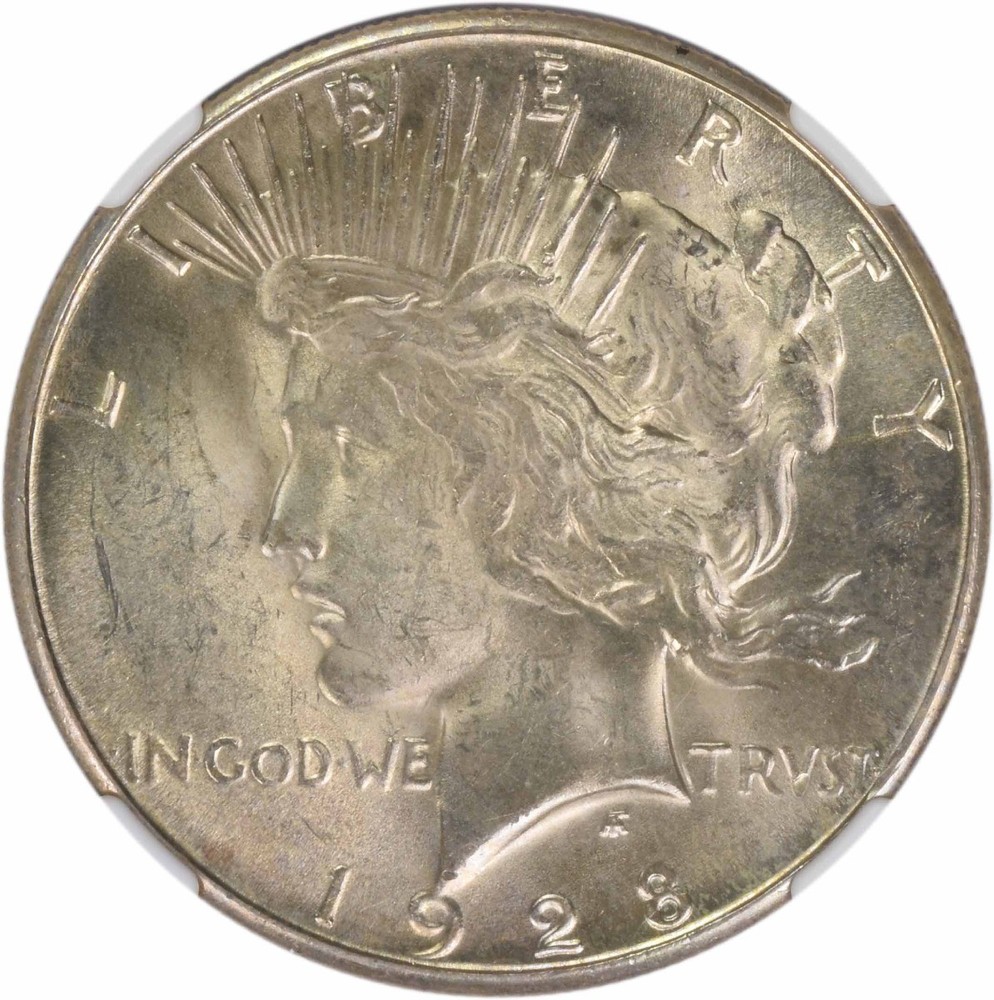 1928-S Peace Silver Dollar MS63 NGC