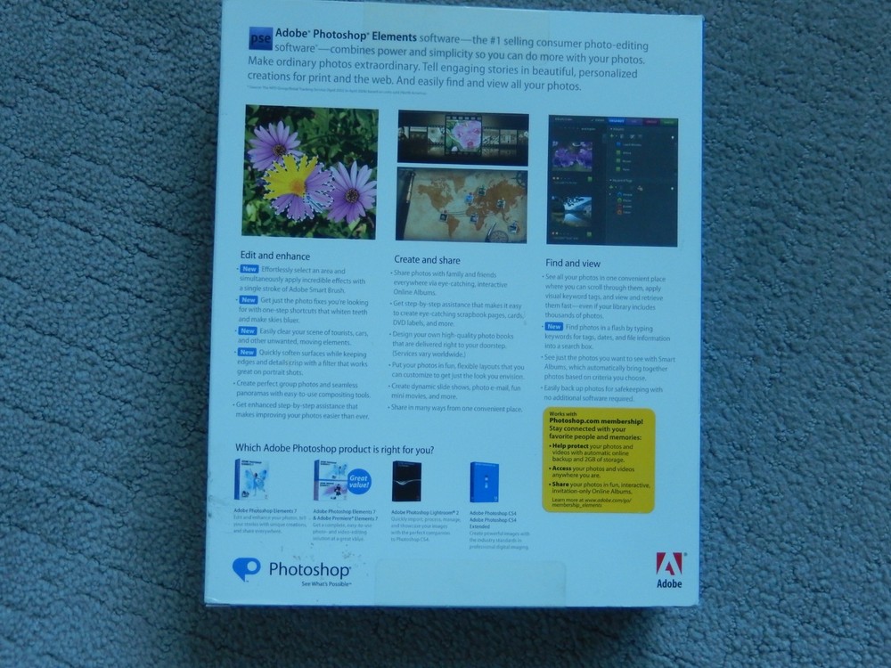 Adobe Photoshop Elements 7 Unopened