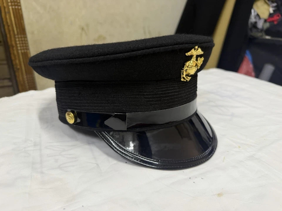 WW1 USMC Marine Corps Bell Crown Visor Hat