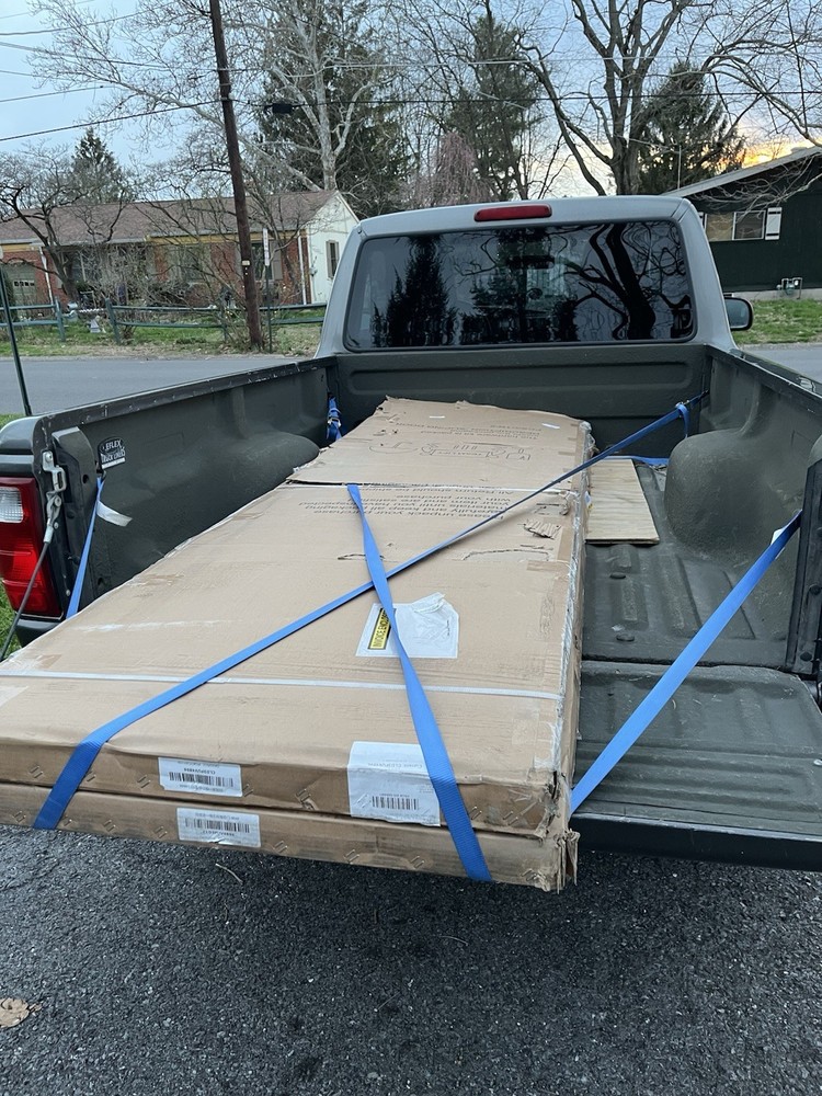 Sliding Doors 96”x96” Paneled White Solid MDF w/Hardware Kit