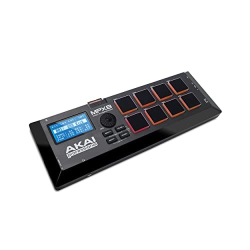 Akai Professional Mpx8 Mobile Audio Midi Controller With 8 Pads Sample Player