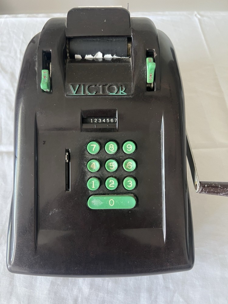 Vintage Brown Victor Adding Machine Bakelite