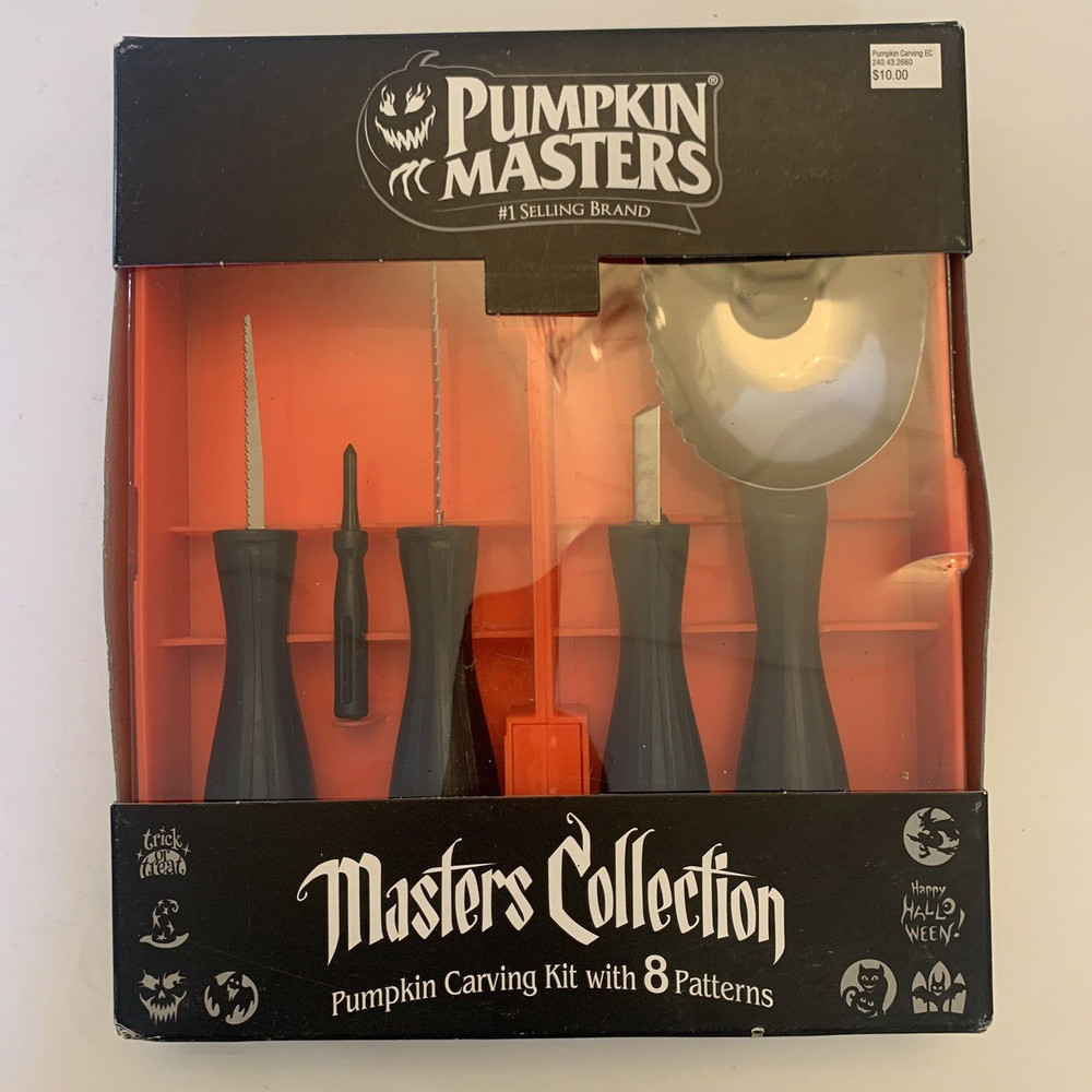 Pumpkin Masters Masters Collection Pumpkin Carving Kit, 5 Tools, Pattern Oty.2