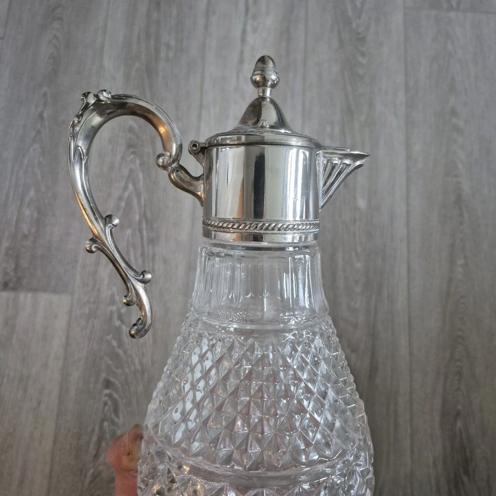Vintage Sheraton Water Pitcher/Decanter-Silver Plate
