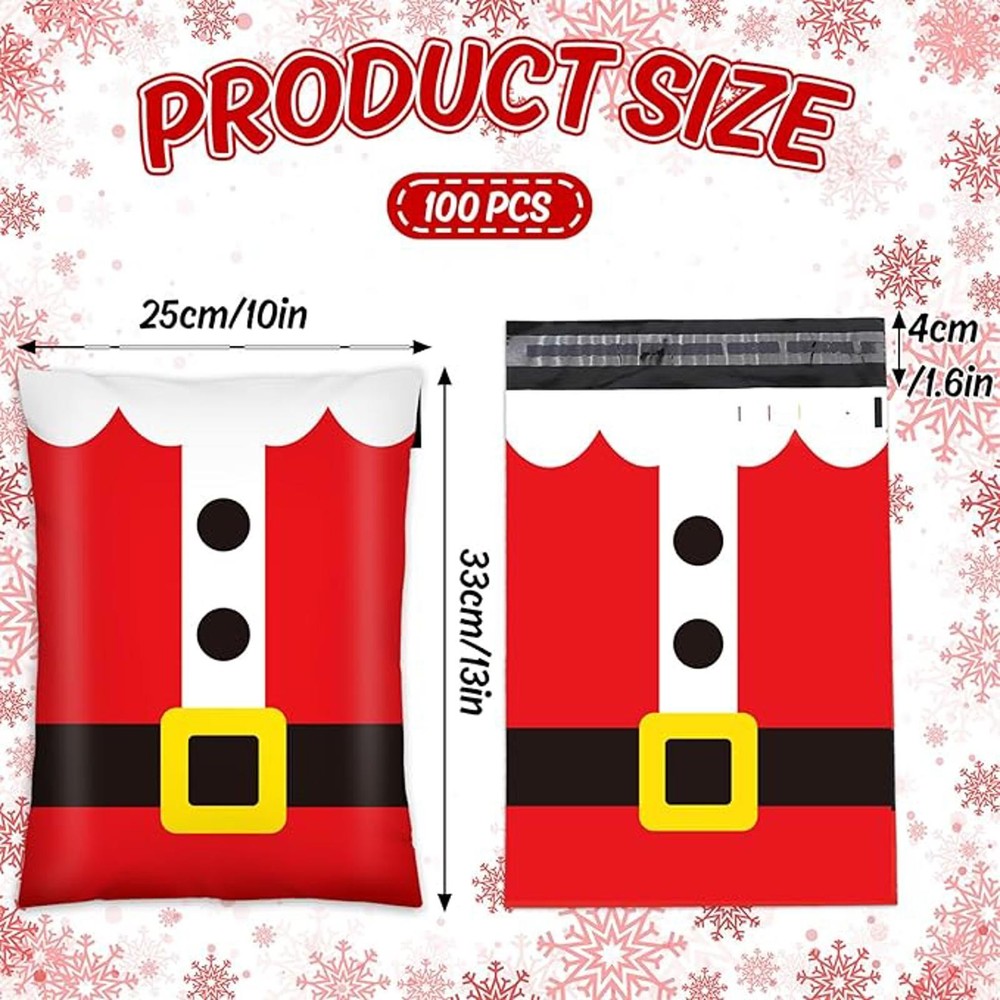 Polymailers 10"x13" Combo Pack (10) - 5 Santa & 5 Elf