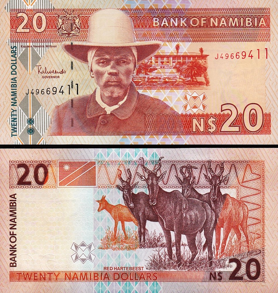 Namibia 20 Dollars, 2002, UNC, P-6