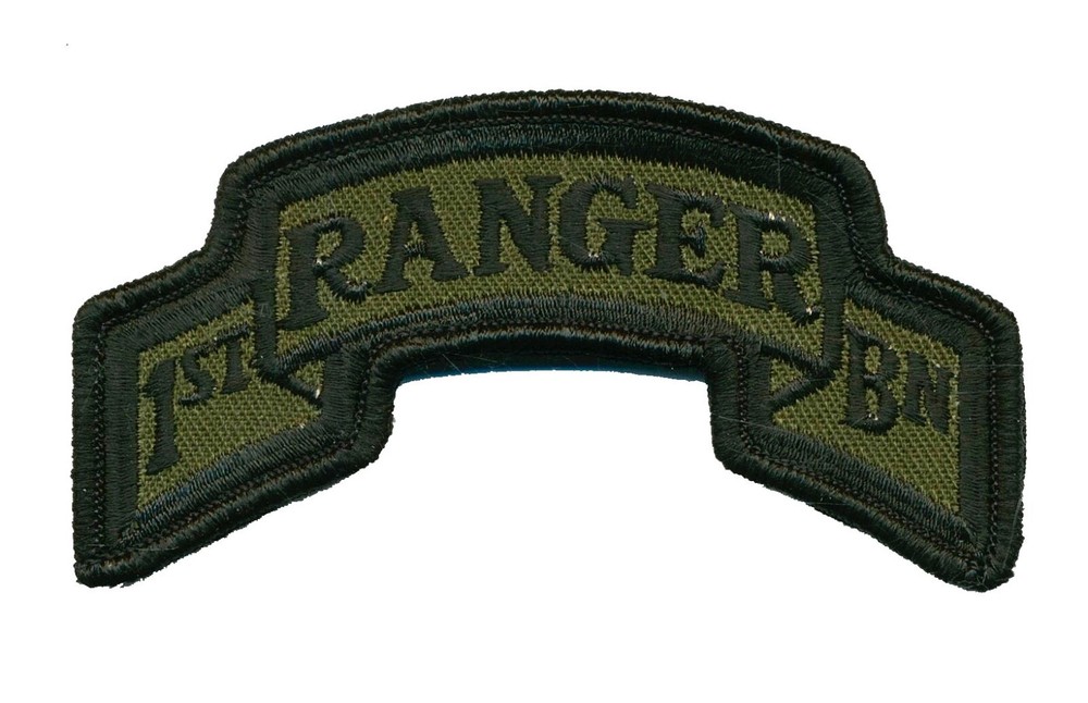 Army Patch: 1st Bn 75th Ranger RGT Subdued Scroll  L005